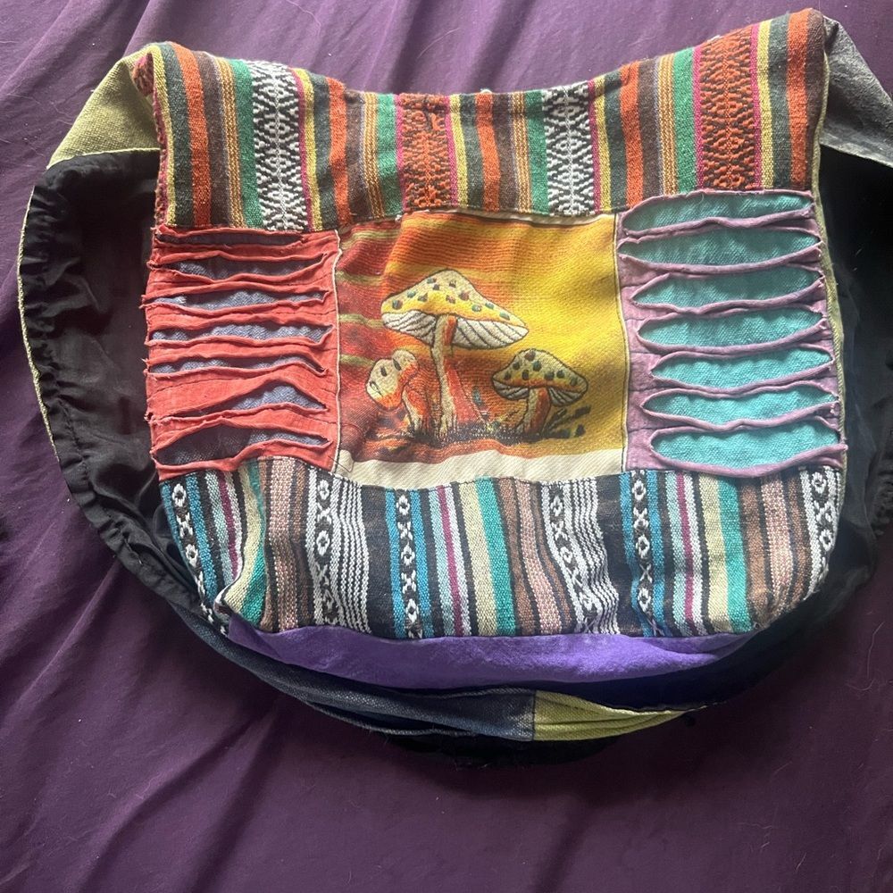 Colorful crossbody Mushroom 🍄 Bohemian Women's Bag
